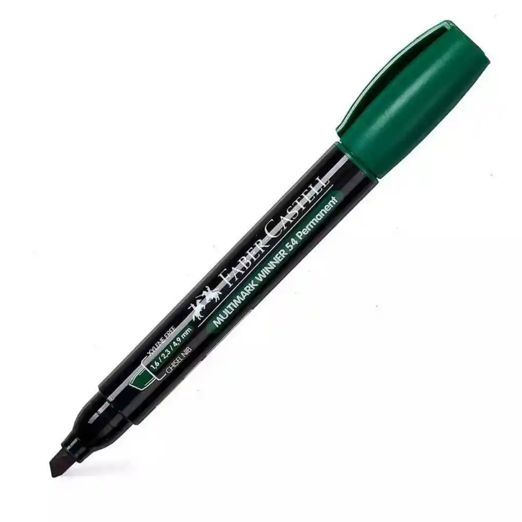 Faber Castell Marcador Permanente Verde