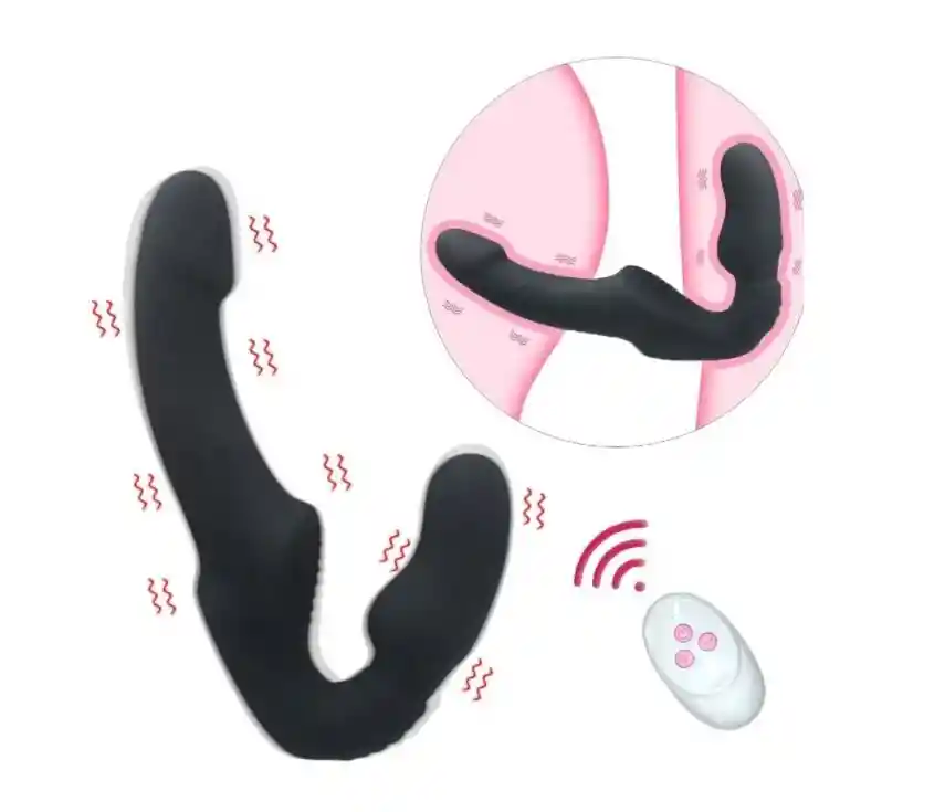 Vibrador Doble Para Mujeres. Consolador Lésbico. Strapons.