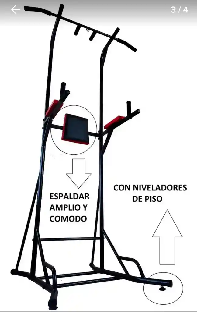 Torre Multifuncional Dominadas Fondos Pecho  Abdomen