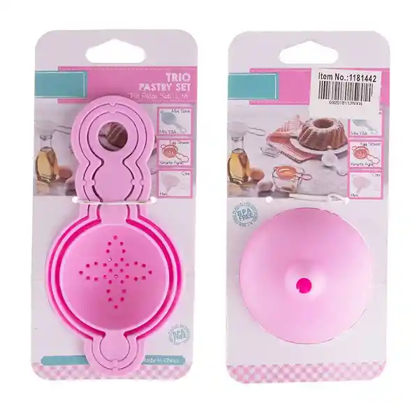 set colador separador yema de huevo embudo repostería utensilios