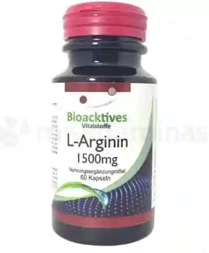 L Arginina 1500 mg Bioacktives 60 Capsulas