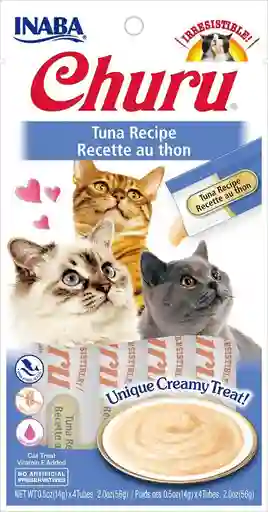 Inaba Cat Snack Churu Tuna-atún 56 Gr (1 Tubo)