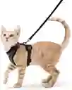 ARNÉS Y CORREA PARA GATOS A PRUEBA DE ESCAPE TALLA XS COLOR NEGRO