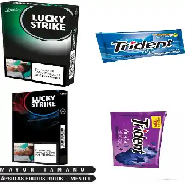 Lucky Strike Cigarrillos Combo 2 Traident Mas 2 Strike