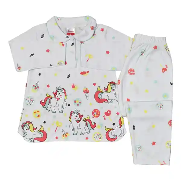 Pijama Niña Cenefa Curuba Talla 10