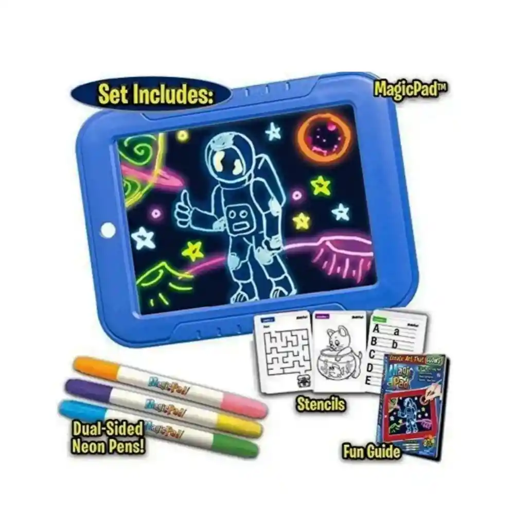  Magic Pad Marcadores Neon con Luces y actividades 