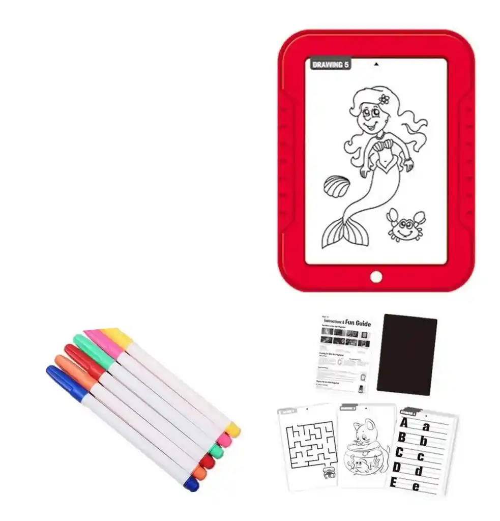  Magic Pad Marcadores Neon con Luces y actividades 