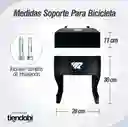 Soporte Para Bicicleta de Pared Repisa Multifuncional Negro