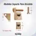 Soporte Para Bicicleta De Pared Con Pasador En Madera