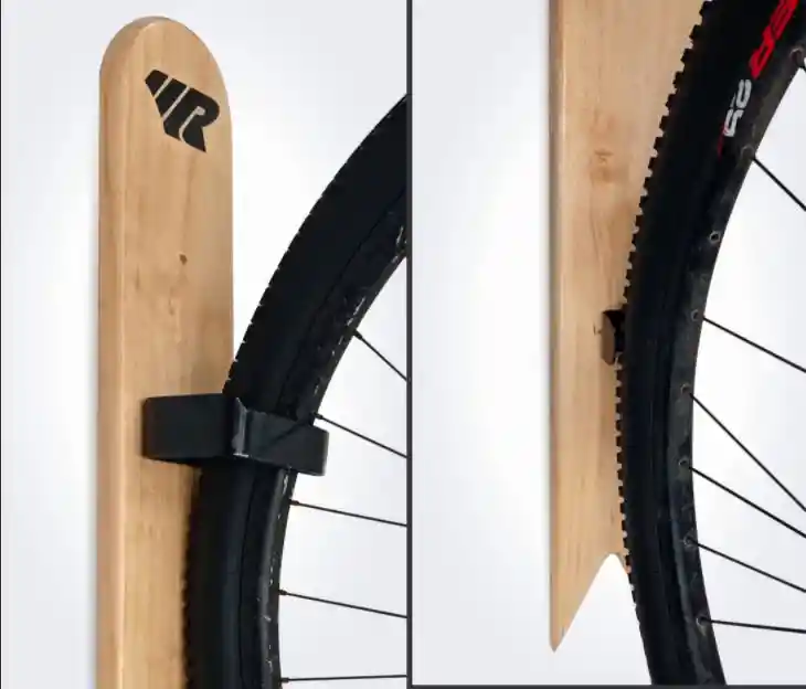 Soporte Para Bicicleta De Pared Vertical En Madera