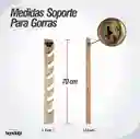 Soporte Organizador Porta Gorras y Cachuchas Madera