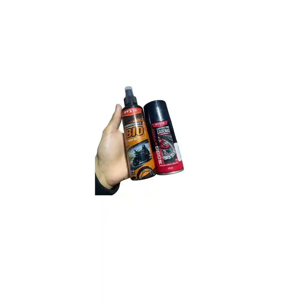 Lubricante Cadena Para Moto Bicicleta + Desengrasante Cadena