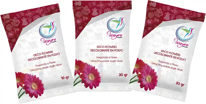 Wayra Deco Flowers *30gr. Polvo Decolorante de Flores