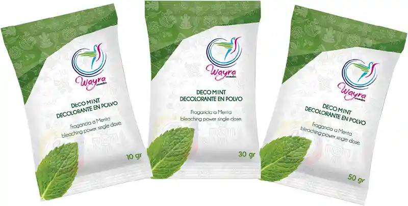 Wayra Deco Mint *50gr. Polvo Decolorante de Menta