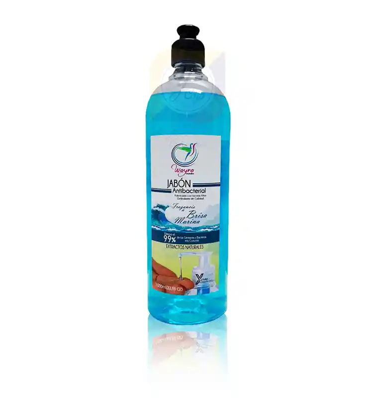 Wayra Jabón Antibacterial 1.000mL. Aloe Vera y Vitamina E