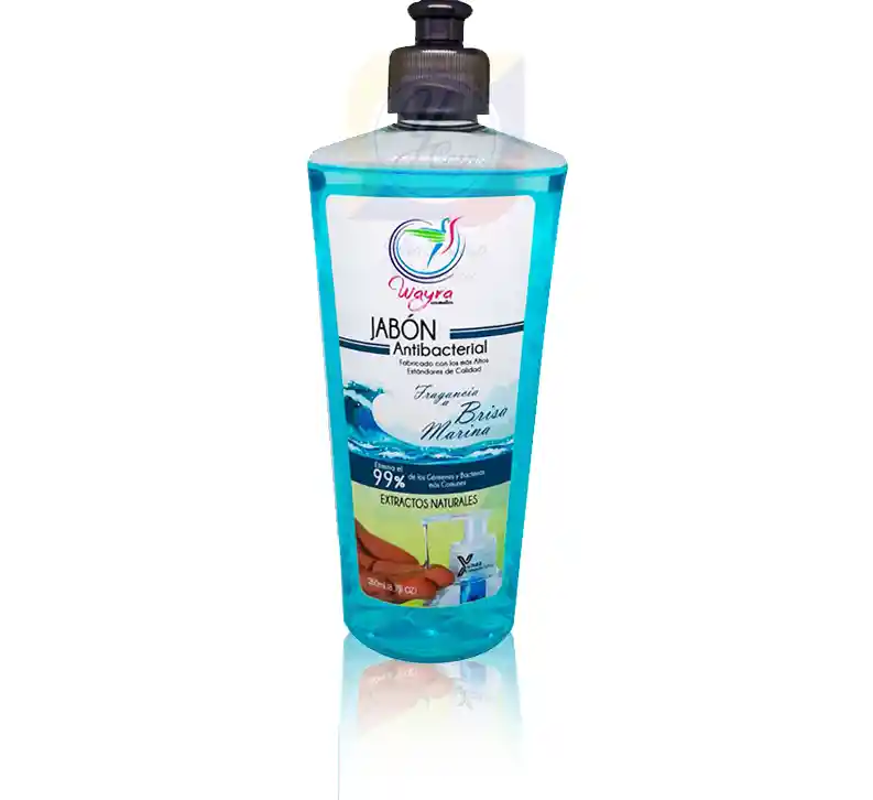 Wayra Jabón Antibacterial 260mL. Aloe Vera y Vitamina E