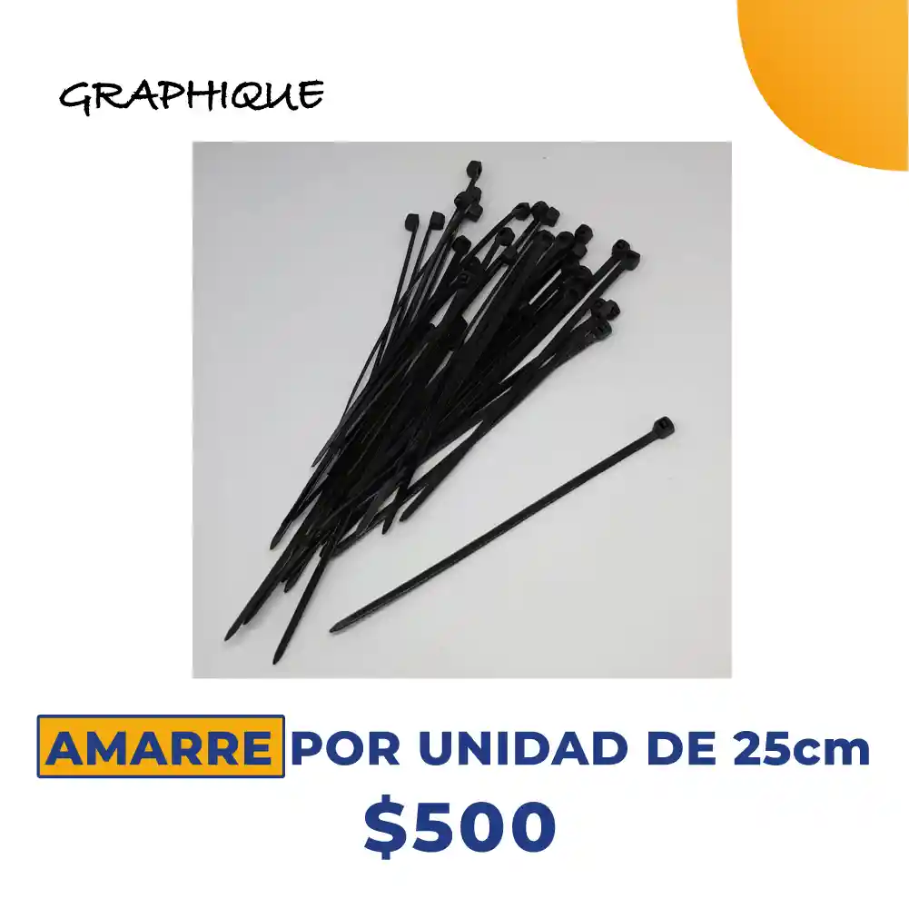 Amarre por Unidad de 25cm