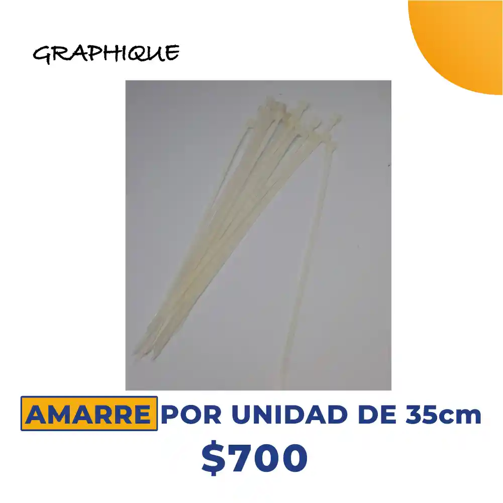 Amarre por Unidad de 35cm