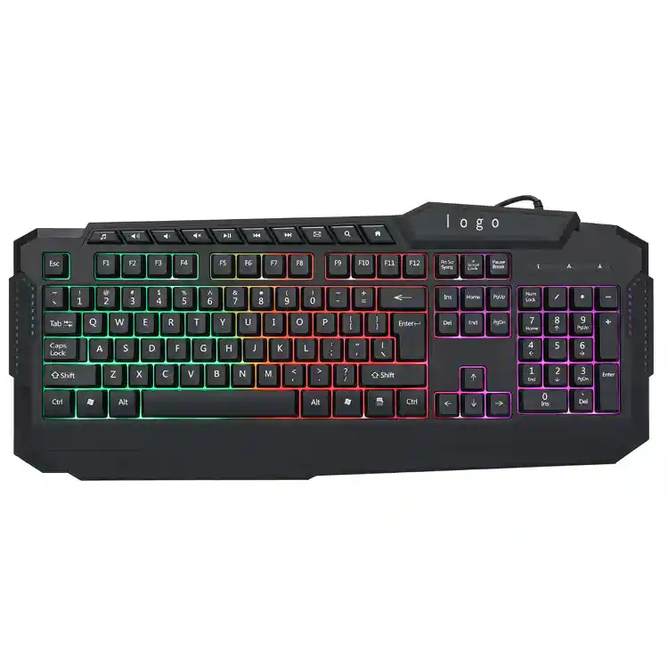 Teclado Usb Multimedia Gamer Retroiluminado Led En Español