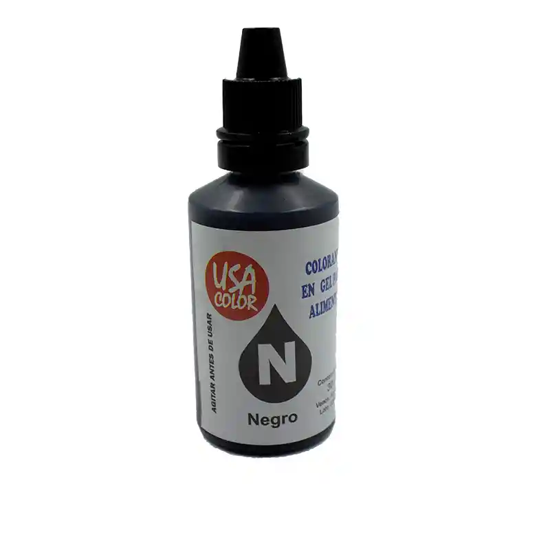 Colorante en Gel Usa Color Negro x 30ml