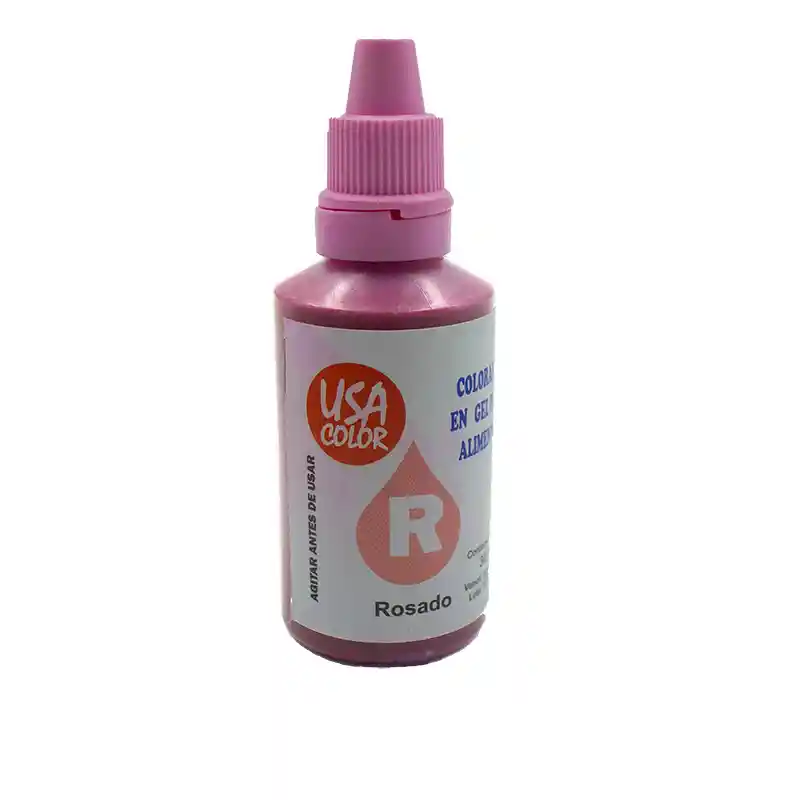 Colorante en Gel Usa Color Rosado x 30ml