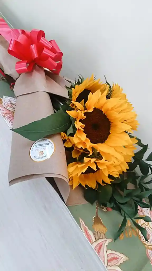 Bouquet de 5 girasoles