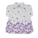 Pijama Niña Cenefa Morado Talla 14