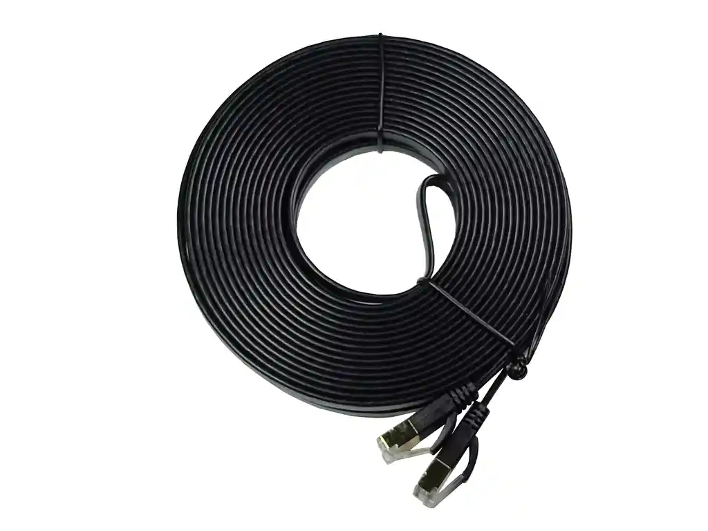 Cable De Red Utp Categoría 7 Plano 100% Cobre 10 Metros