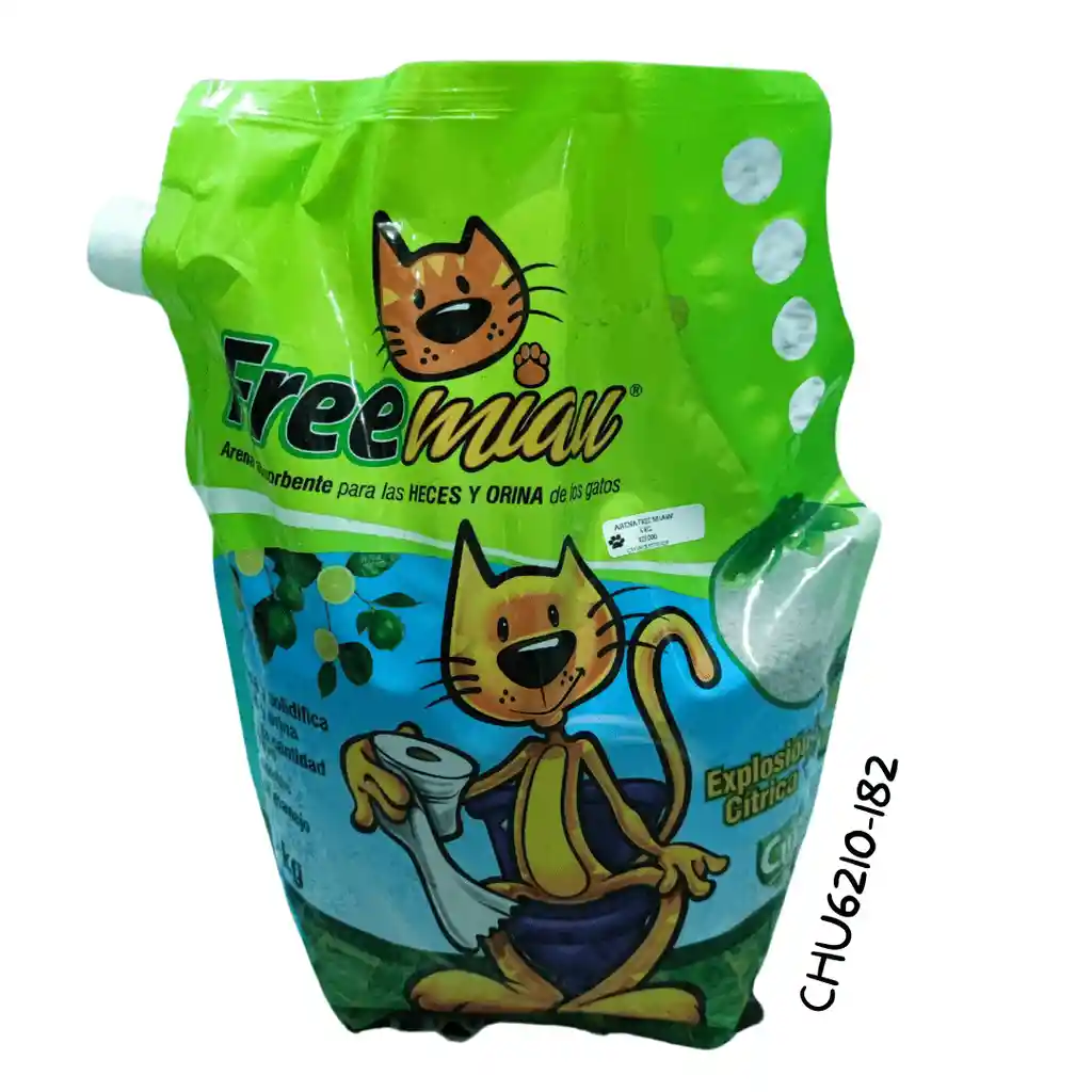 Free Miau Arena Sanitaria Limon 4 Kg