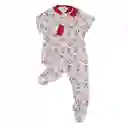 Pijama Bebé Térmica Enteriza Estampado Niño Rojo Talla 000 (Recien Nacido)