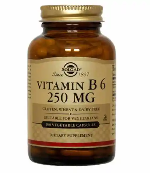 SOLGAR Vitamin B6 250 Mg 100 Tabletas