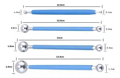 Estecas/Moldeador de Bola metálica.