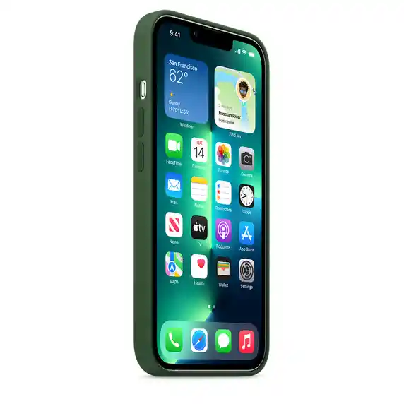 iPhoneSuite Silicone Case 12 Mini - Color Verde Bosque