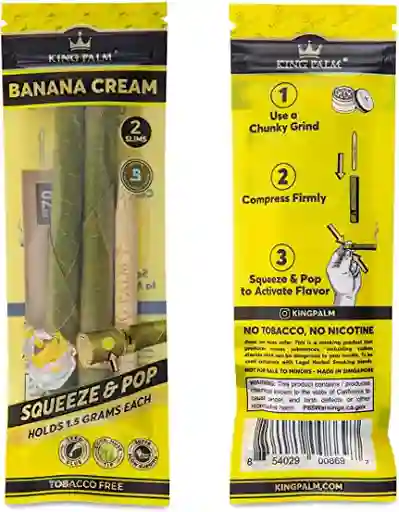 Cueros Hoja De Palma King Palm X 2 (banana Cream)