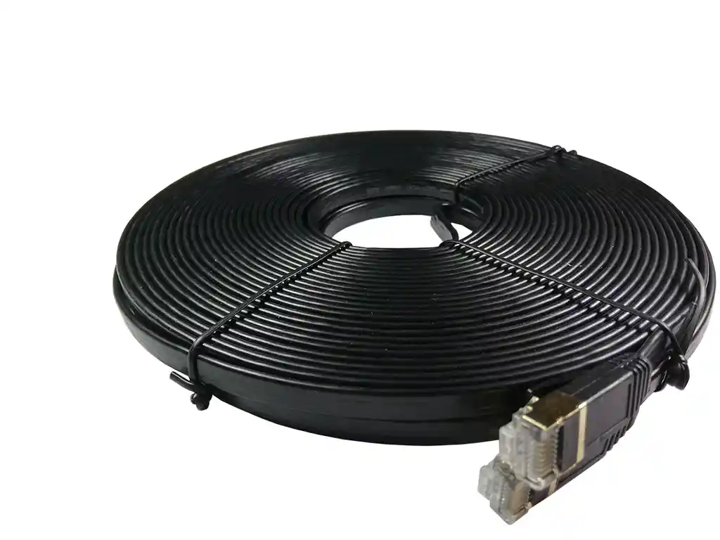 Cable De Red Rj45 Cat 7 Plano 20 Metros 100% Cobre