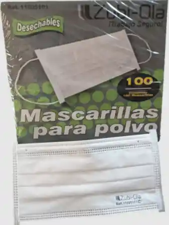 Mascarilla Marca Zubiola 3 Capas Termosellado  X10 Und.