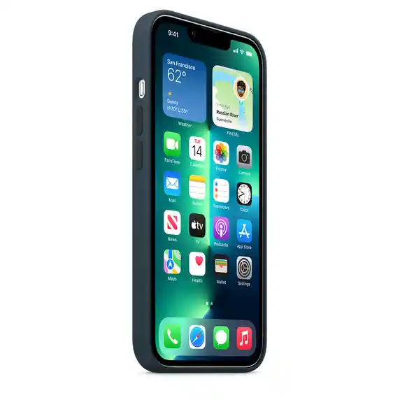 iPhoneSuite Silicone Case 12 Mini - Color Azul Medianoche