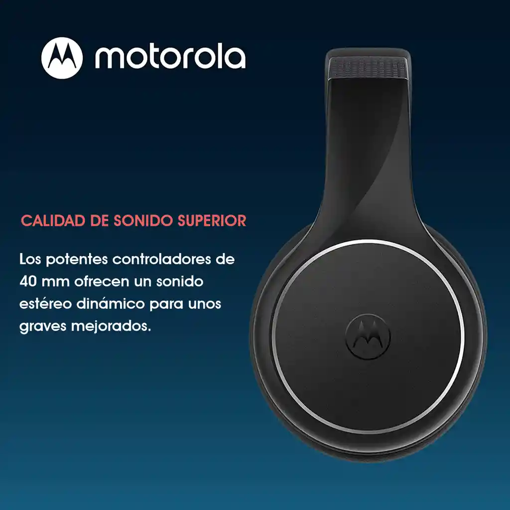Motorola Audífonos Diadema Bluetooth V5.0 Moto Xt220