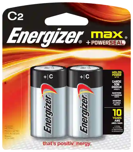 Energizer Pila Alkalina Tipo C Par