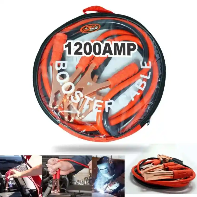  Cables De Inicio Batería Vehículos Booster 1200 Amp