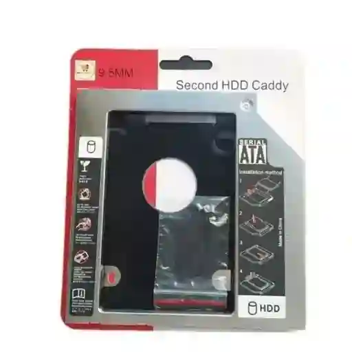 Caddy Adaptador Segundo Disco Duro Sata Ssd Cd Dvd 9.5mm