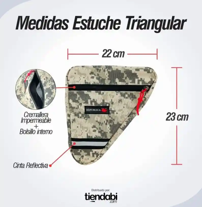 Estuche Maleta Triangular Impermeable Para Bicicleta PIXEL