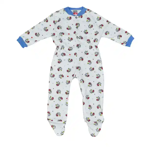 Pijama Bebé Térmica Enteriza Estampado Niño Rojo Oscuro Talla 00 (3 Meses)