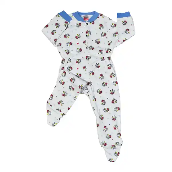 Pijama Bebé Térmica Enteriza Estampado Niño Rojo Oscuro Talla 00 (3 Meses)