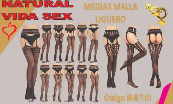 Medias Malla Liguero