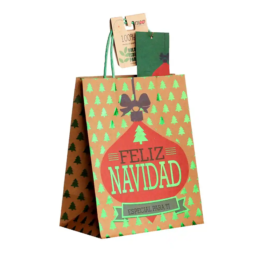 Kraft Bolsa Regalo Premium Os Surtida Navidad