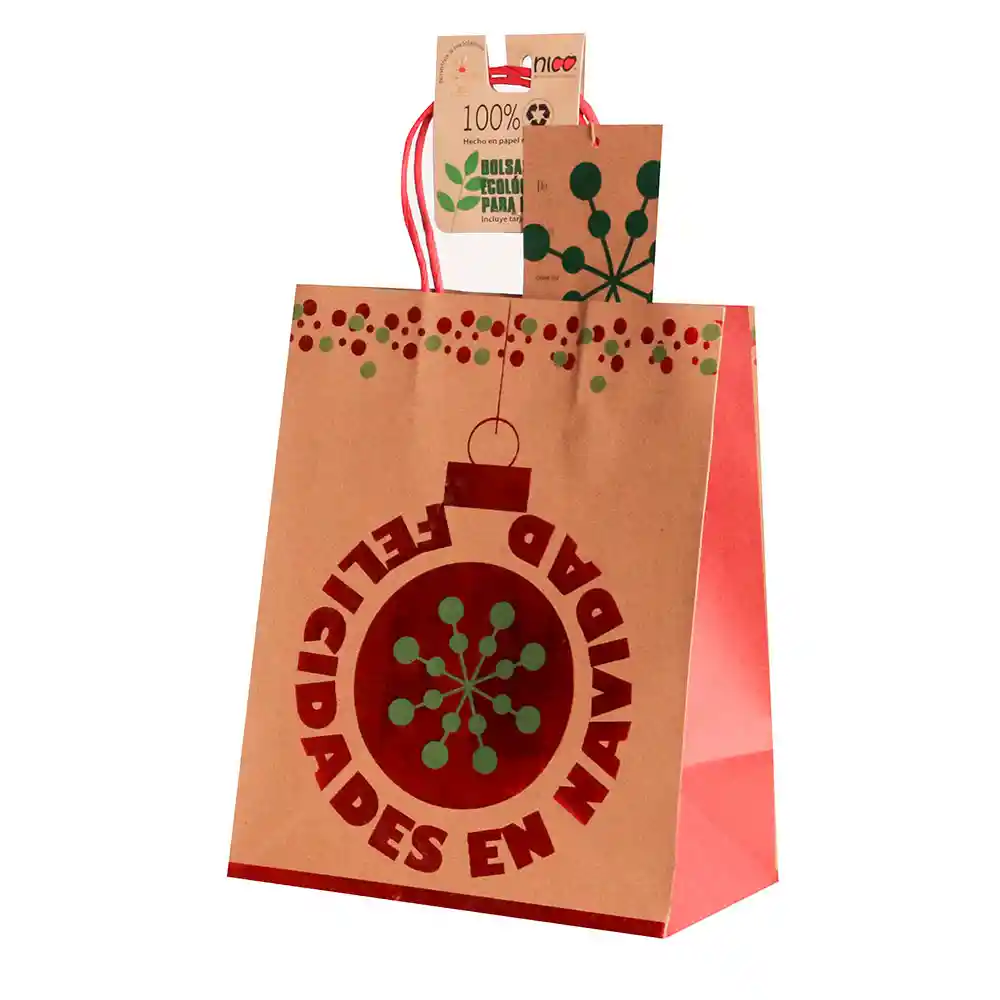 Kraft Bolsa Regalo Premium Os Surtida Navidad