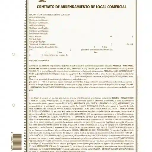 CONTRATO DE ARRENDAMIENTO DE LOCAL COMERCIAL