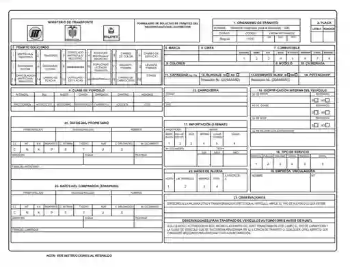 TRASPASO DE VEHICULO AUTOMOTOR