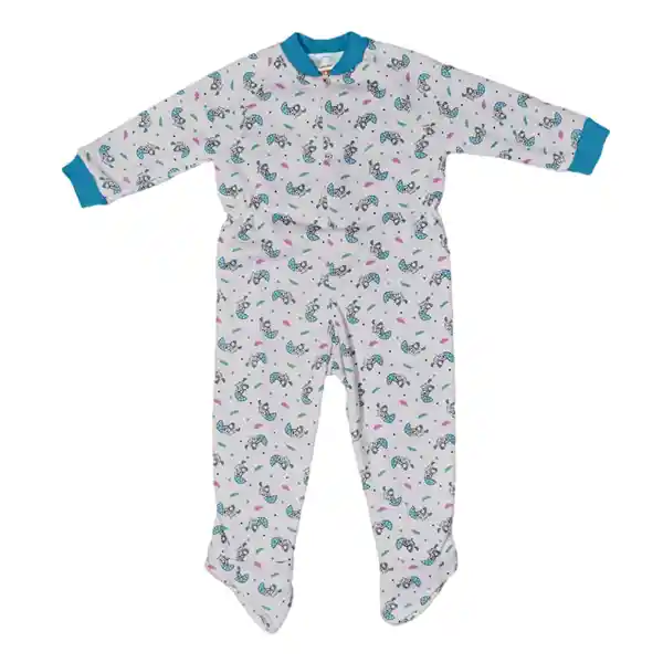 Pijama Bebé Térmica Enteriza Estampado Niña Mora Leche Talla 00  (3 Meses)